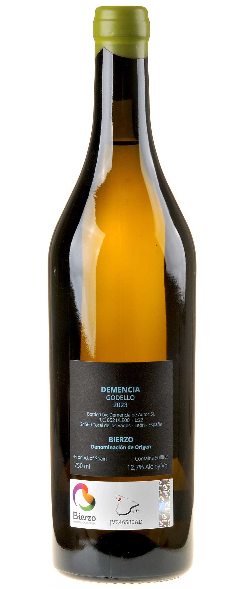 Bodegas Demencia de Autor Godello Demencia 2023 Rücketikett