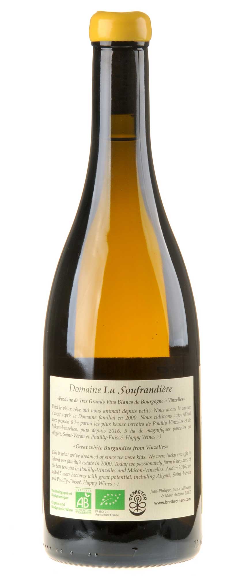 Bret Brothers & La Soufrandière Saint-Véran La Bonnode ZEN 2020 Rücketikett