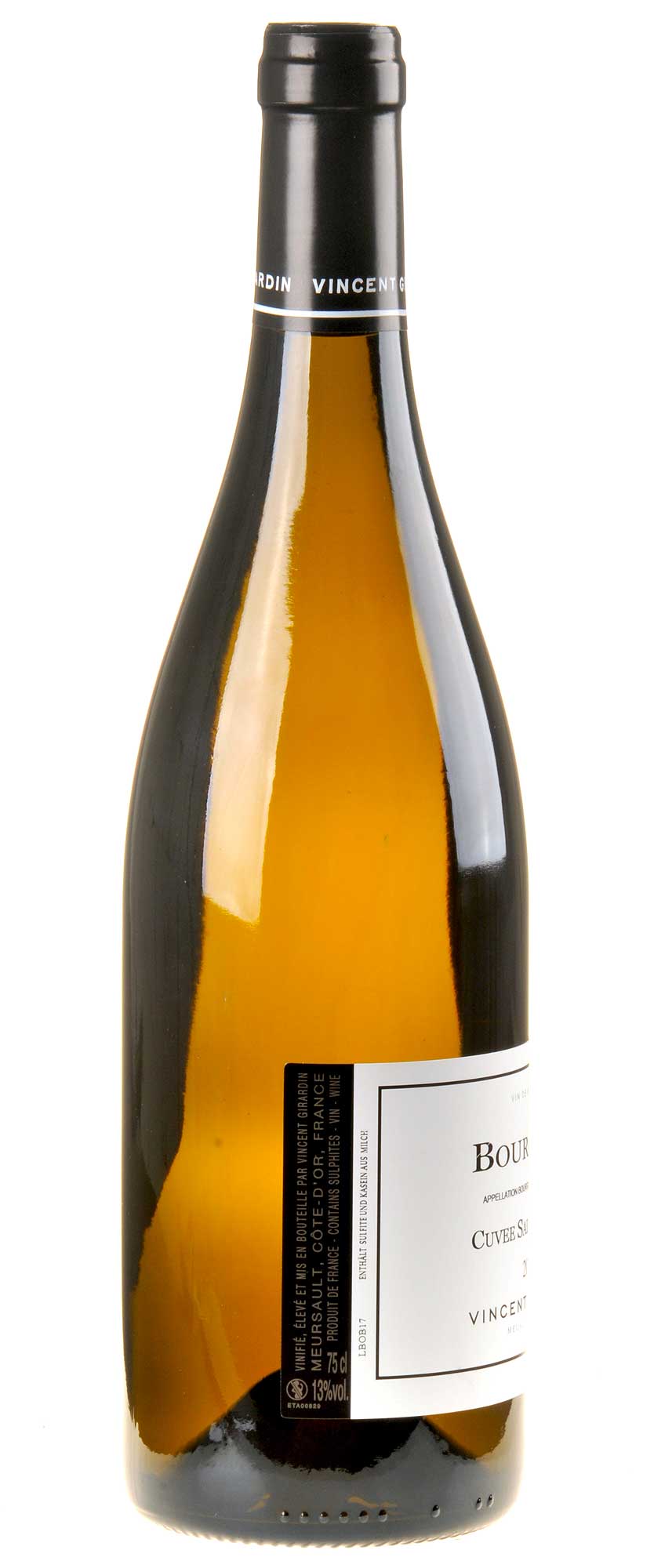 Vincent Girardin Bourgogne Blanc Cuvée Saint-Vincent 2017 Rücketikett