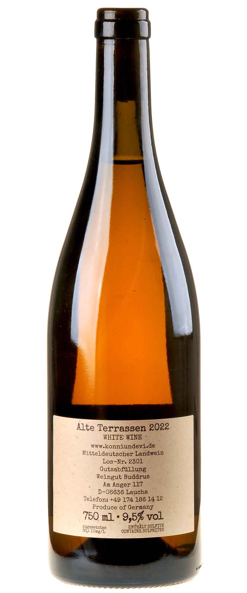 Konni & Evi Alte Terrassen 2022 Rücketikett