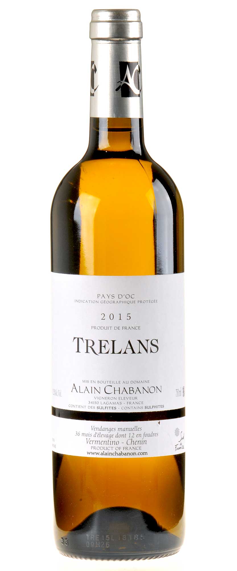 Domaine Alain Chabanon Trelans 2015 Bio