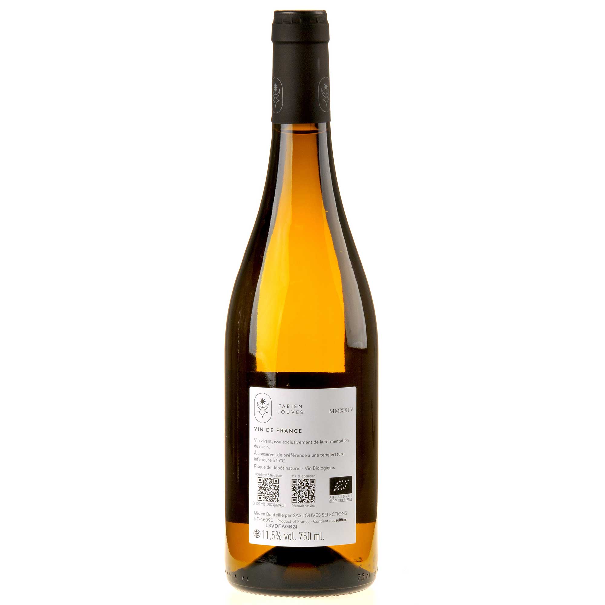 Mas del Périé Jouves Les Agudes Blanc Bio 2024 Ruecketikett