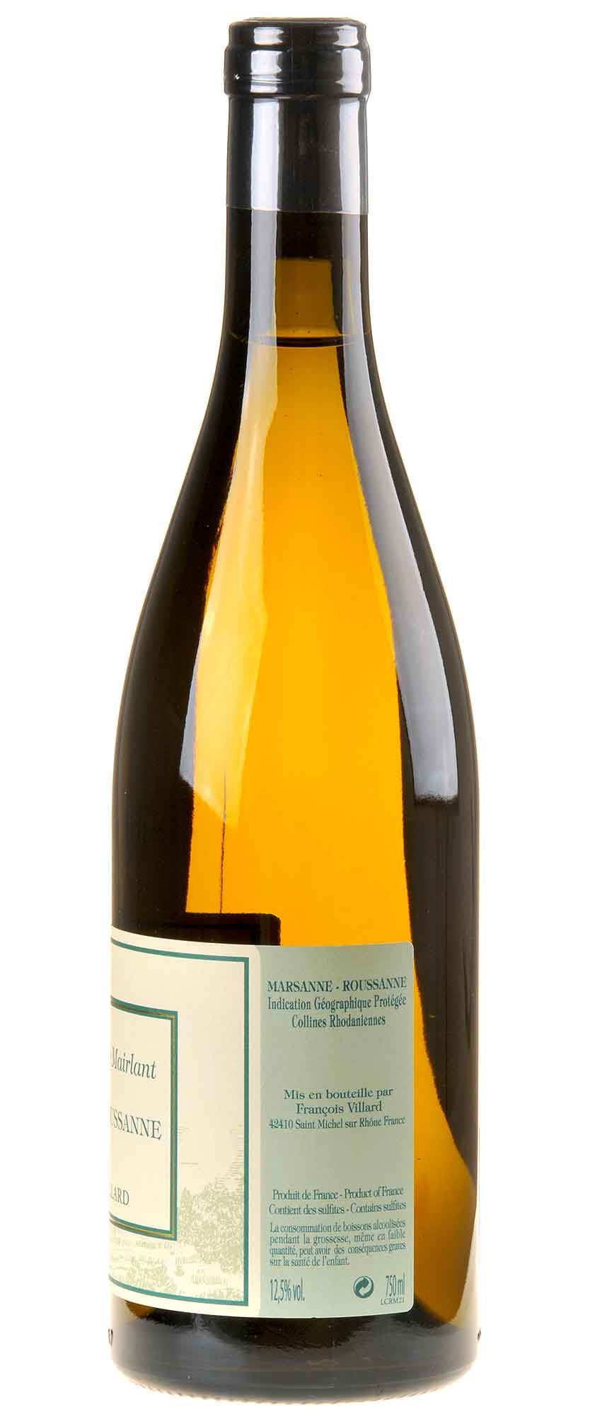 Domaine François Villard Les Contours de Mairlant 2021 Rücketikett