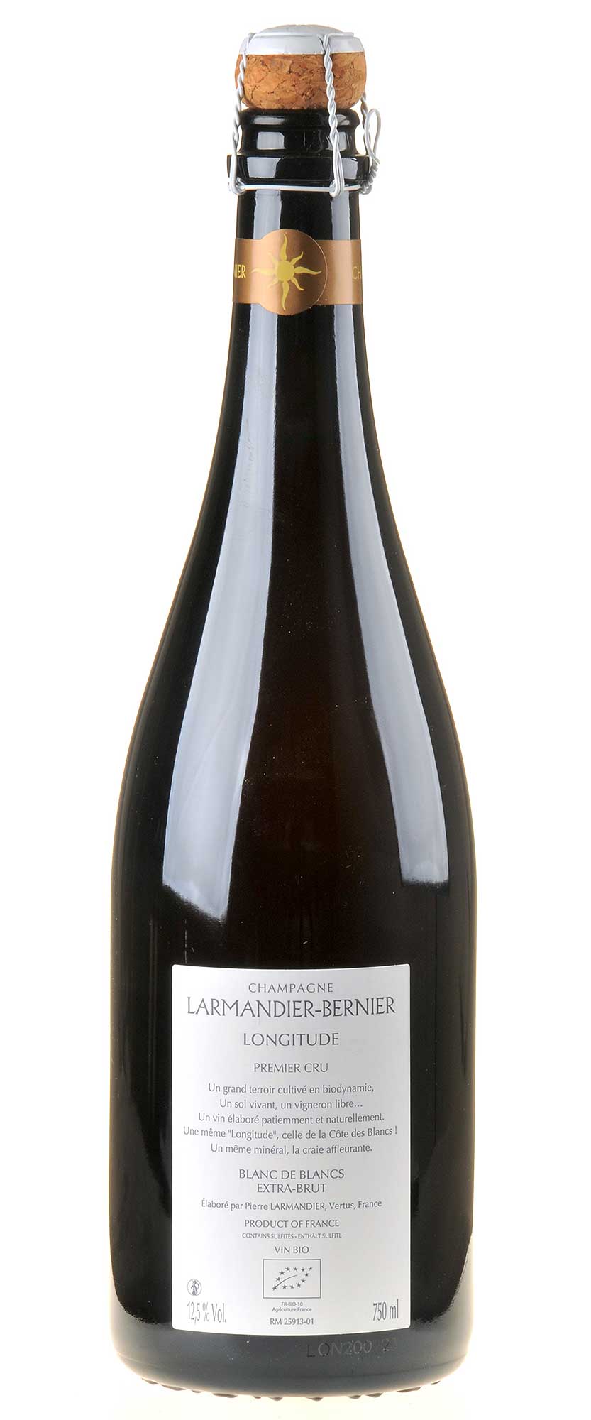 Bild Larmandier-Bernier Longitude Champagne 1er Cru Blanc de Blancs NV Rücketikett