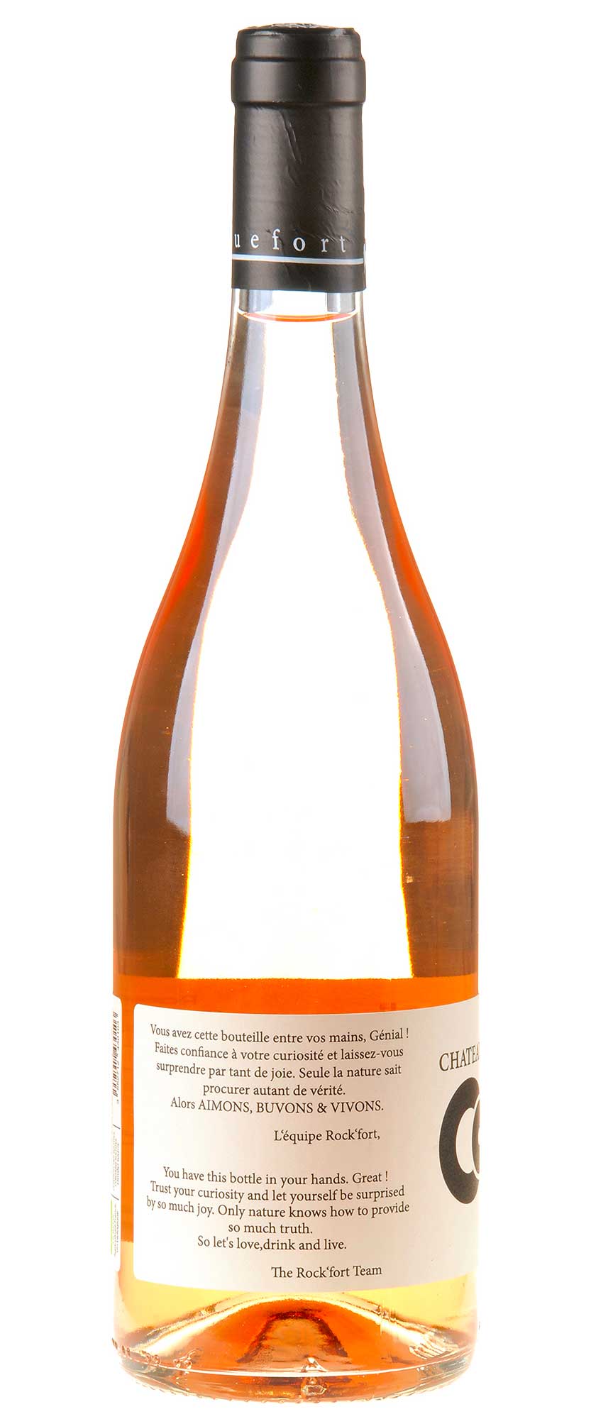 Château de Roquefort Corail Rosé Côtes de Provence Bio 2023 Seitenetikett