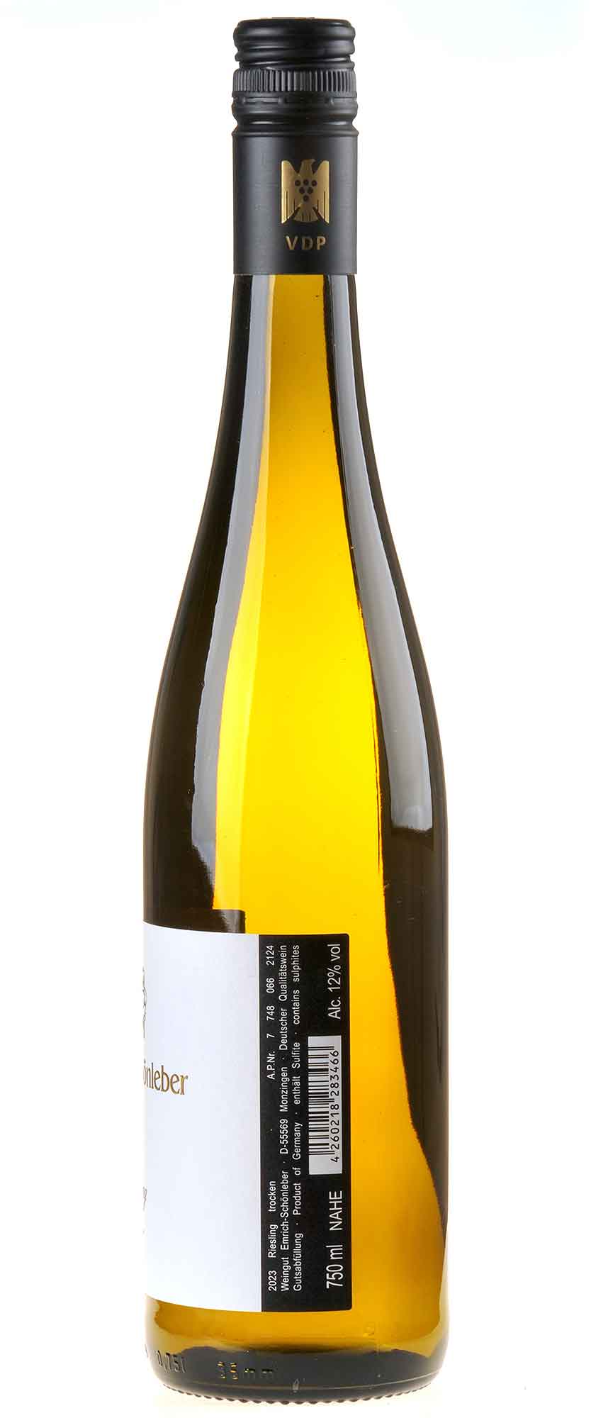 Weingut Emrich-Schönleber Riesling 2023 Rücketikett