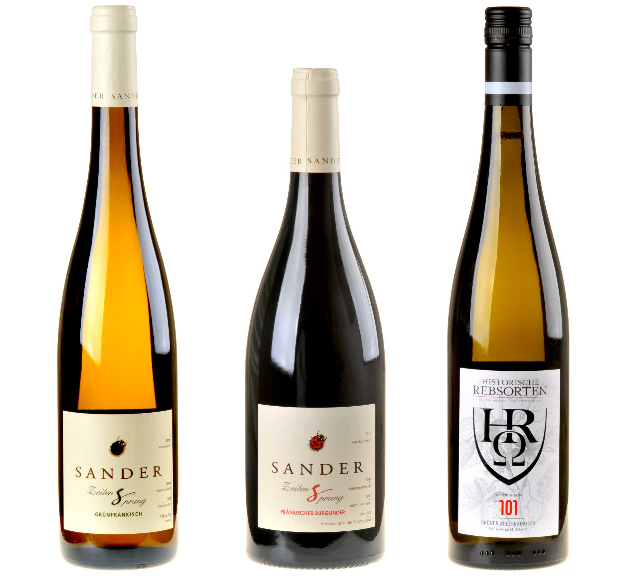 3er-Weinpaket So schmeckt Geschichte zum vinocentral-Livestream 3 Gläser: Historische Rebsorten