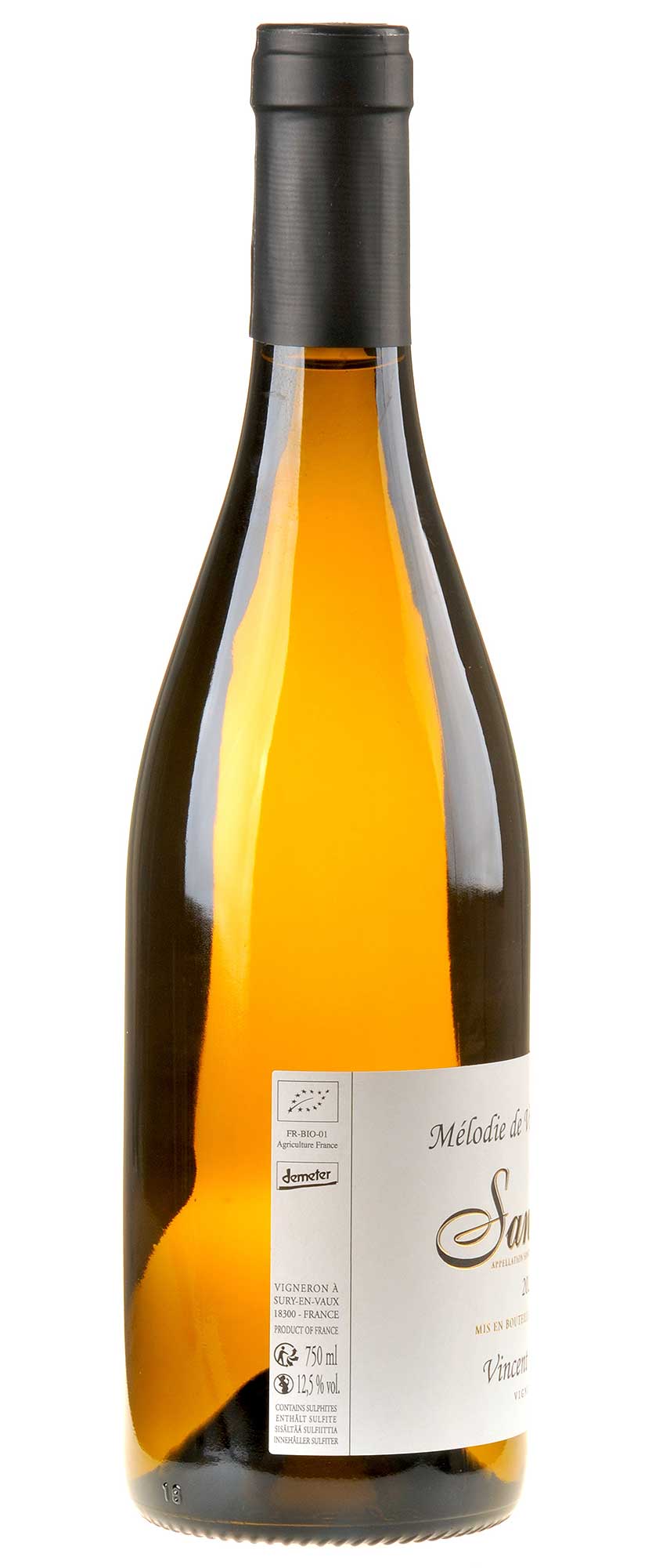 Vincent Gaudry Sancerre Blanc Mélodie de Vieilles Vignes Bio 2023 Rücketikett