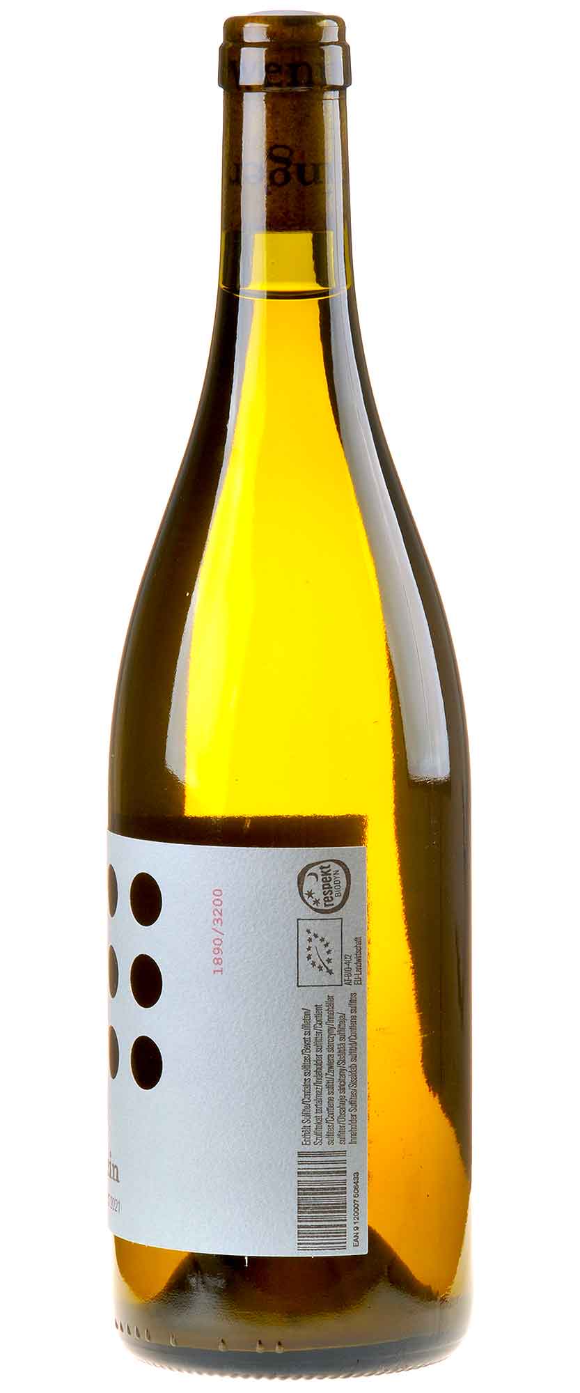 Weingut Weninger Furmint Stein Bio 2021 Rücketikett