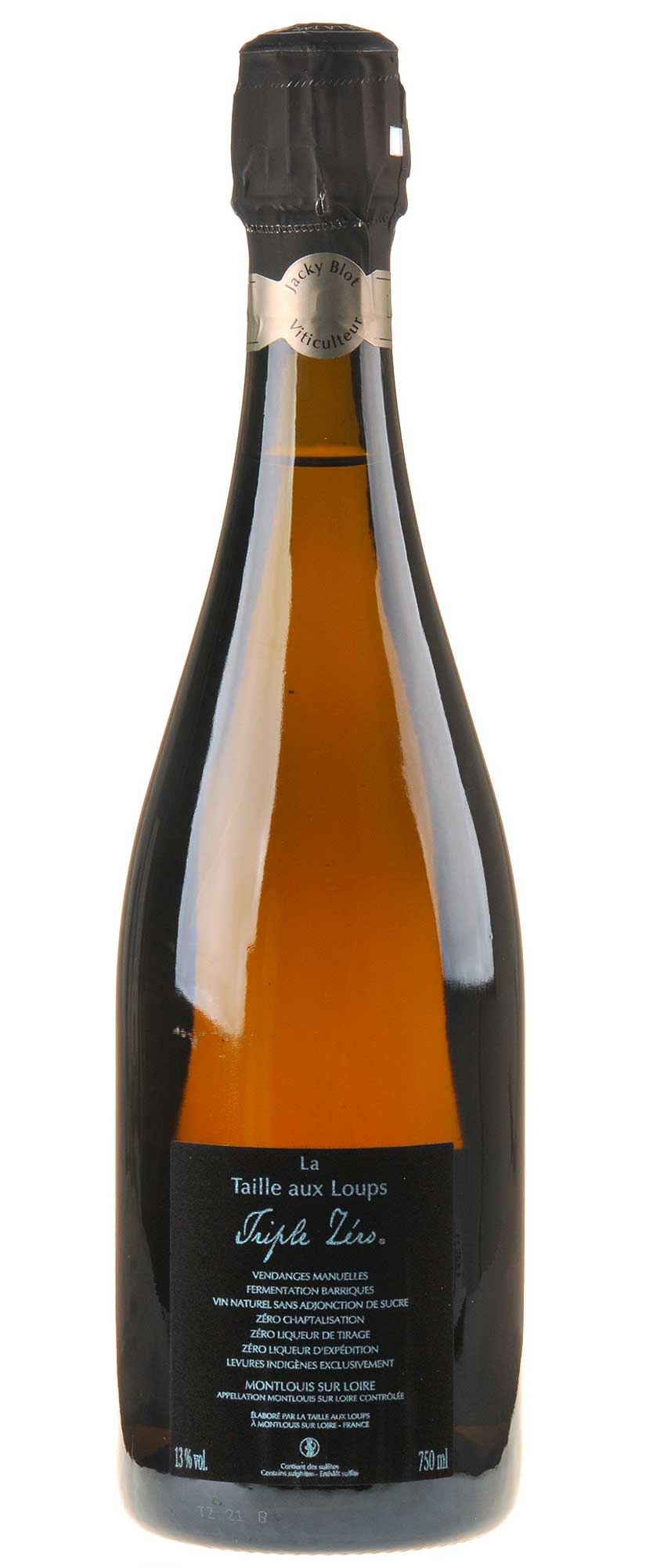 La Taille aux Loups Triple Zero Montlouis sur Loire sec Rüccketikett
