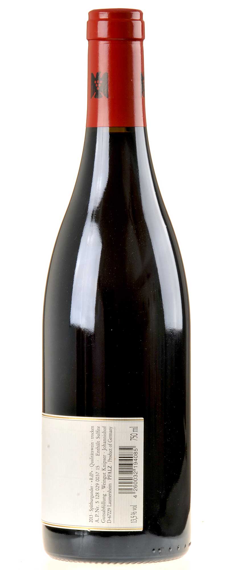 Weingut Knipser Spätburgunder -RdP-  2013 Rücketikette
