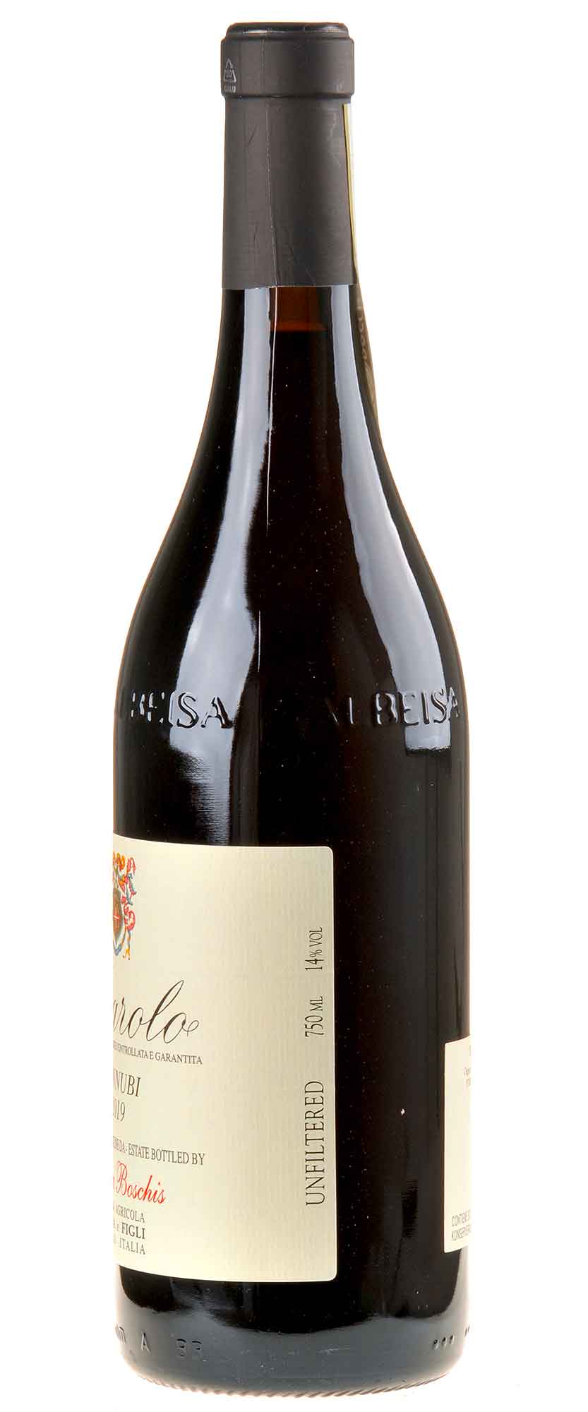 E.Pira & Figli Chiara Boschis Barolo Cannubi Bio 2019 Seitenetikett