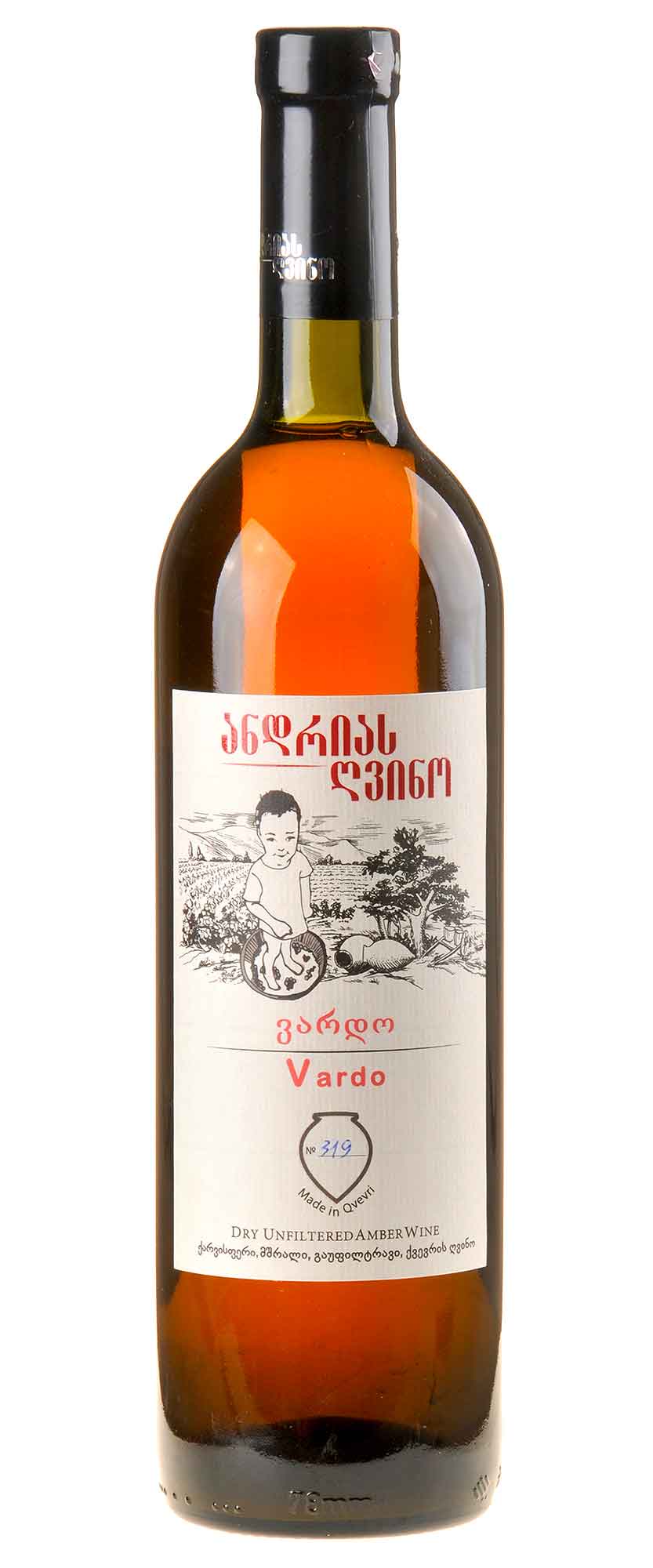 Andrias Gvino Rkatsiteli Vardo Dry Amber Wine 2021