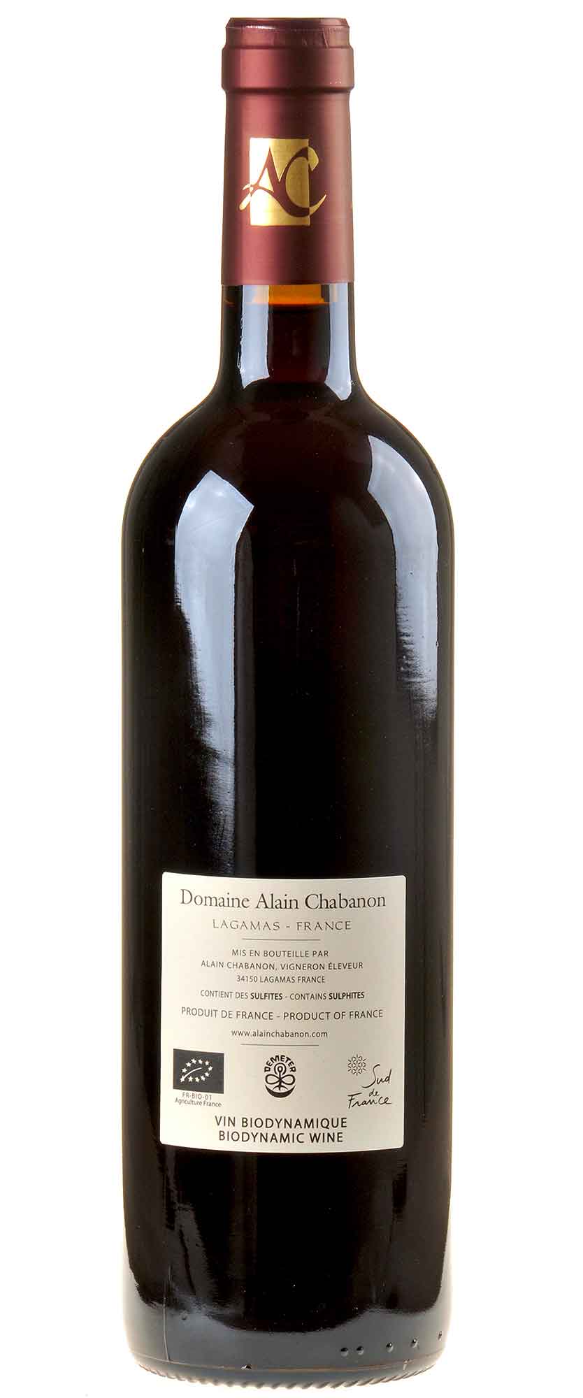 Domaine Alain Chabanon L'Esprit de Font Caude Bio 2018 Rücketikett