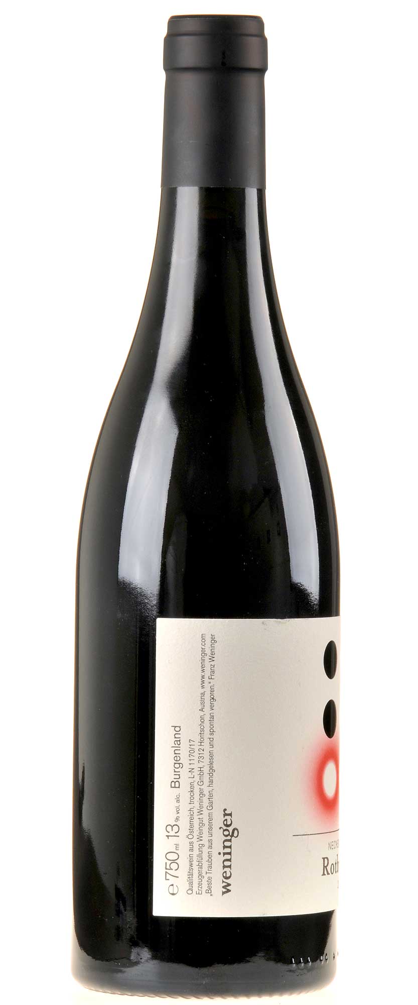 Weingut Weninger Neckenmarkter Rotburger 2015 rechts
