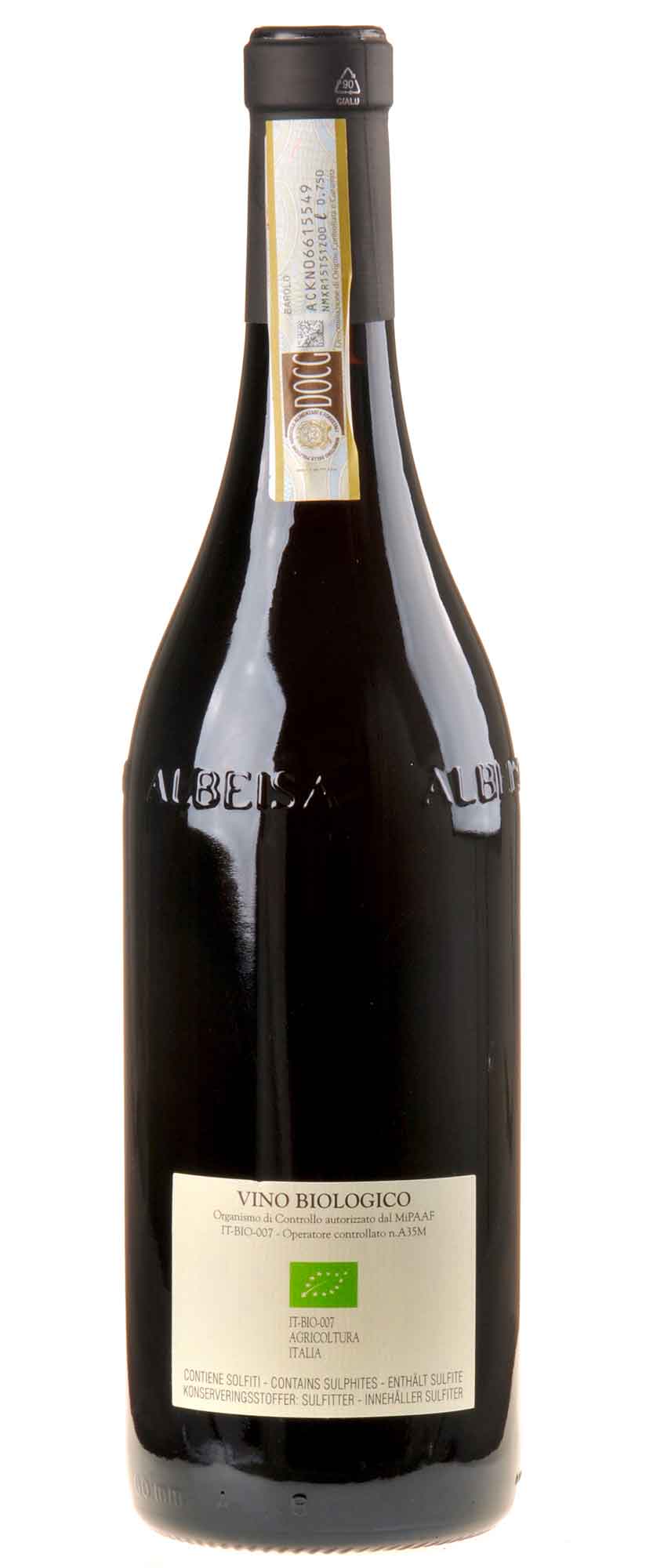 Chiara Boschis Barolo Mosconi Bio 2019 Rücketikett