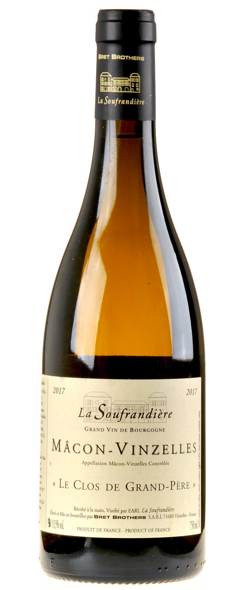 Bret Brothers & La Soufrandière Mâcon-Vinzelles "Le Clos de Grand-Père" 2017 Bio