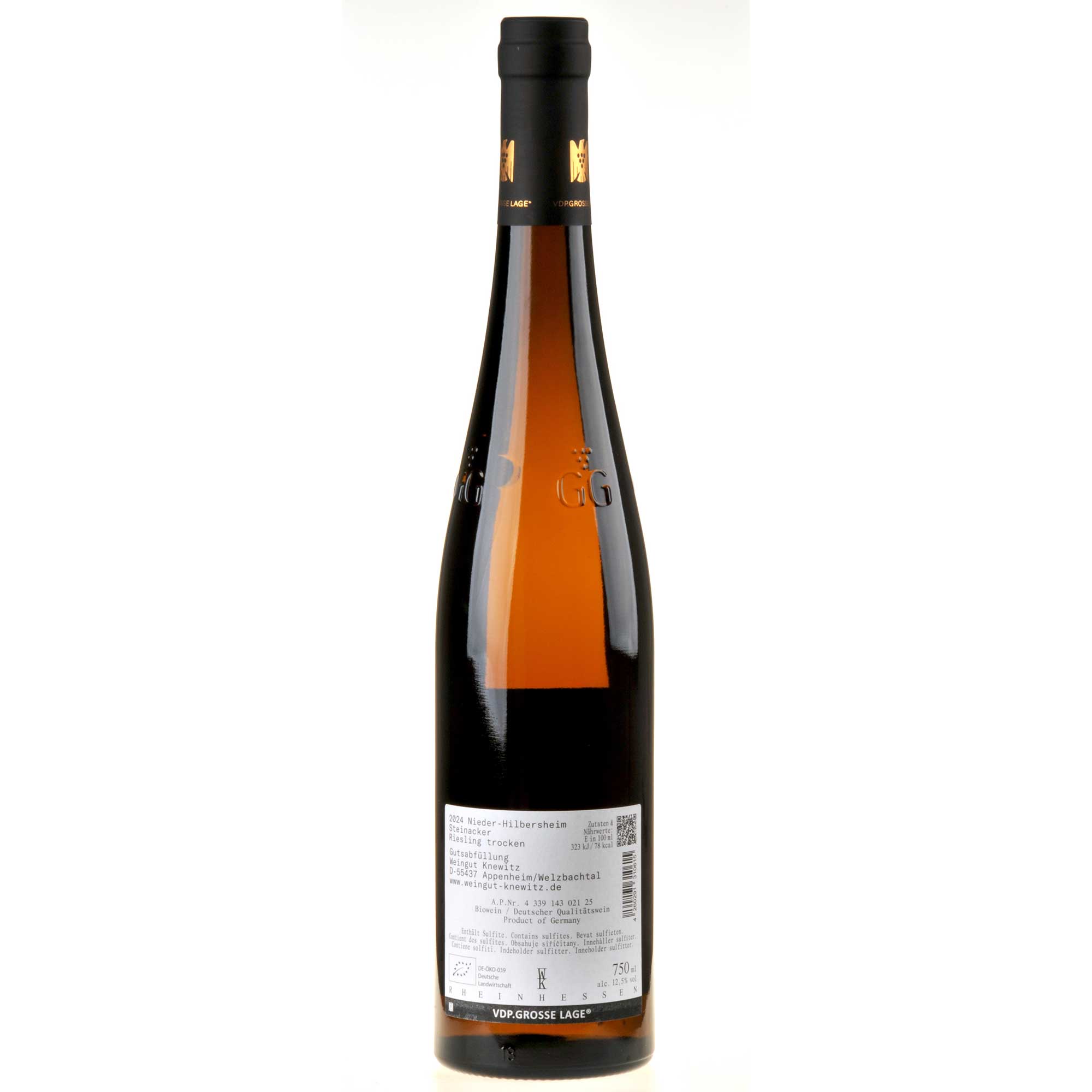 Weingut Knewitz Riesling Steinacker 2023 Ruecketikett