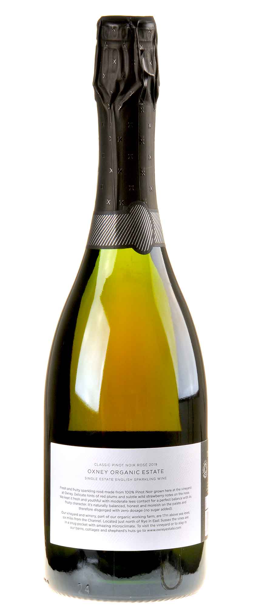 Oxney Organic Estate Classic Pinot Noir Rosé Bio 2019 Seitenetikett