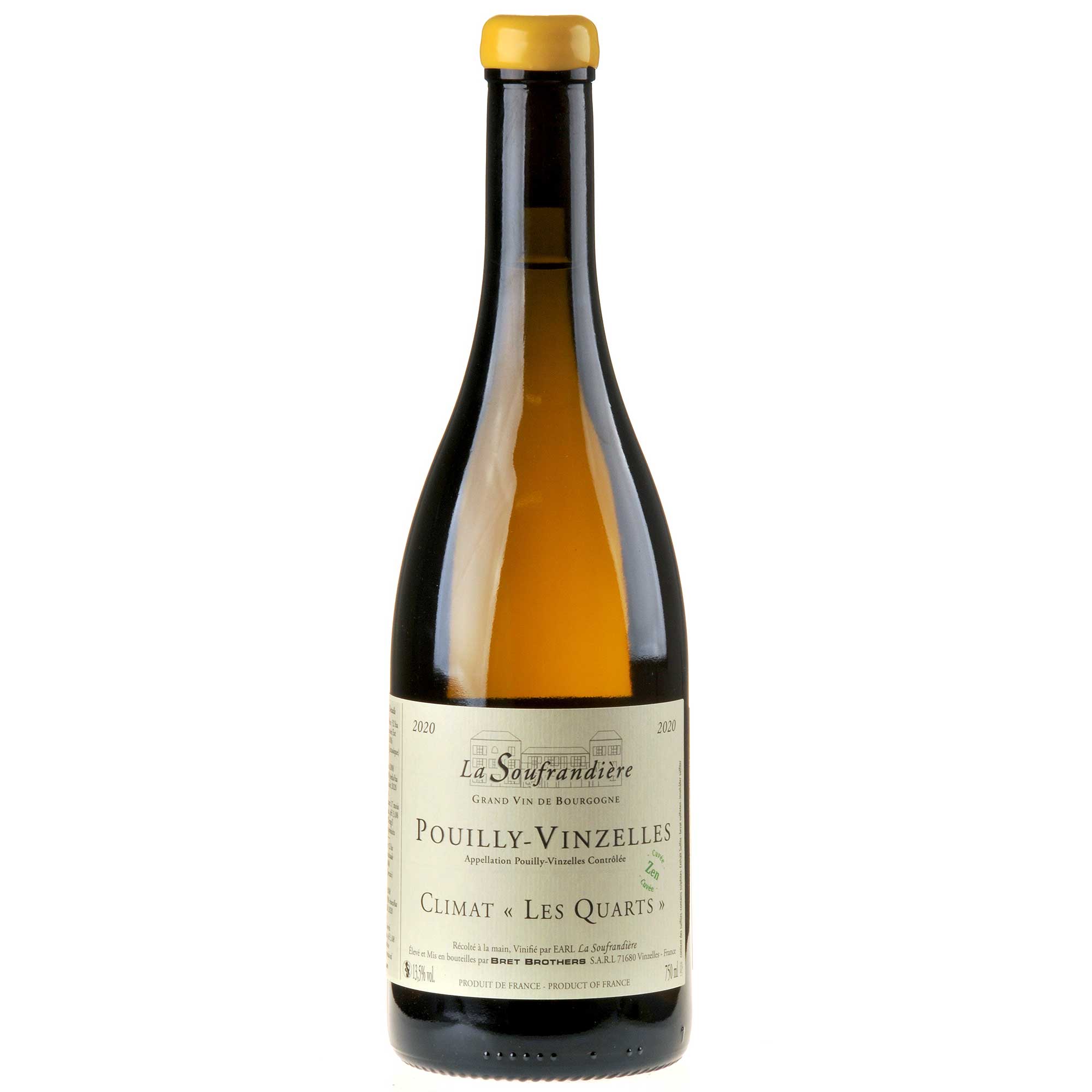 Bret Brothers & La Soufrandière Pouilly-Vinzelles "Les Quarts" ZEN Bio 2020