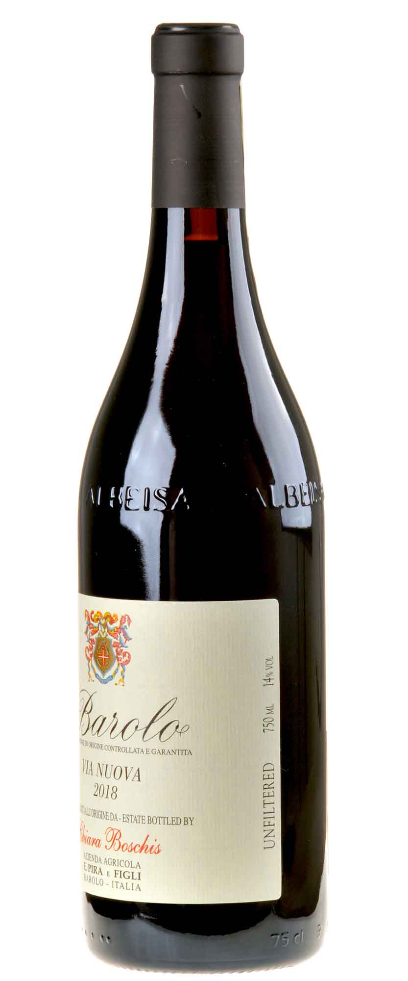 Chiara Boschis Barolo Via Nuova Bio 2018 Seitenetikett