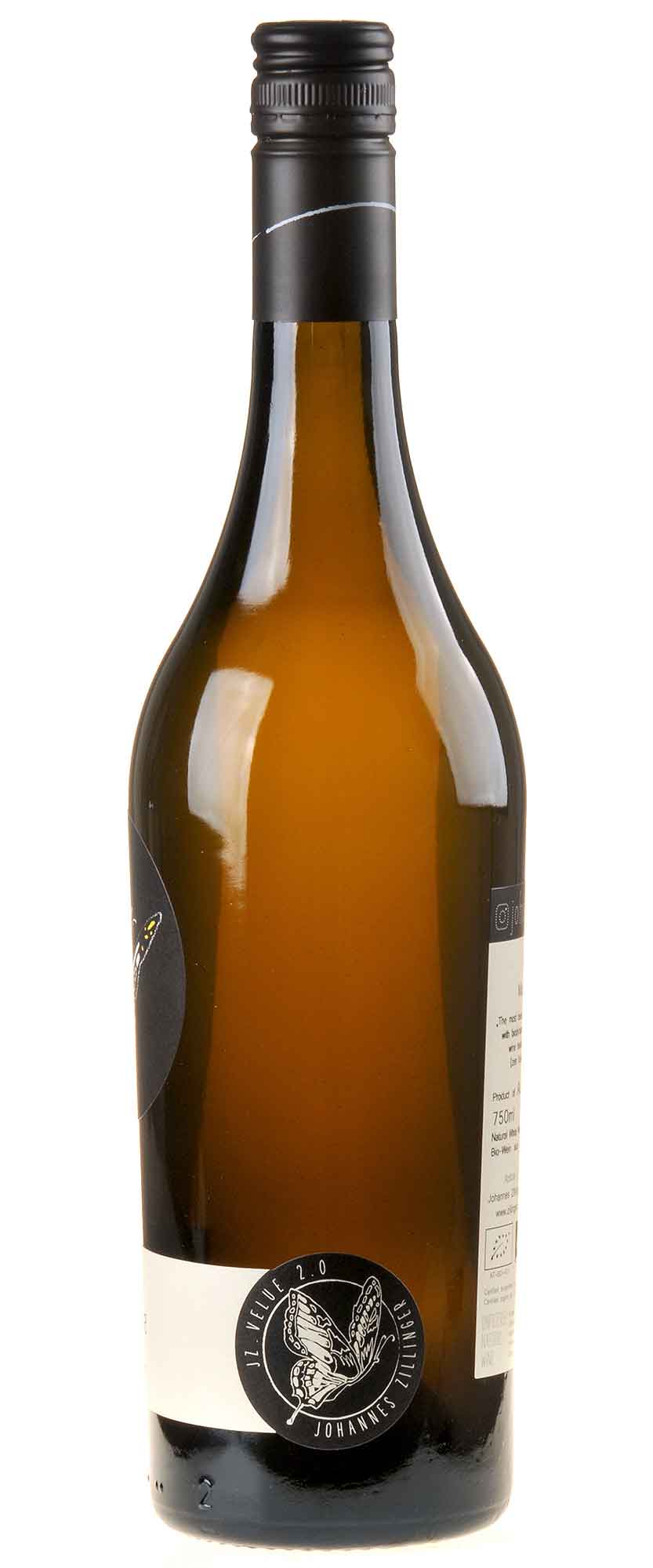 Johannes Zillinger Muskateller JZ VELUE Bio 2022 Seitenetikett