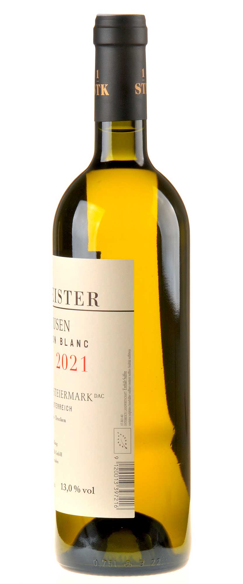 Neumeister Sauvignon Blanc Klausen Erste STK Bio 2021 Rücketikett