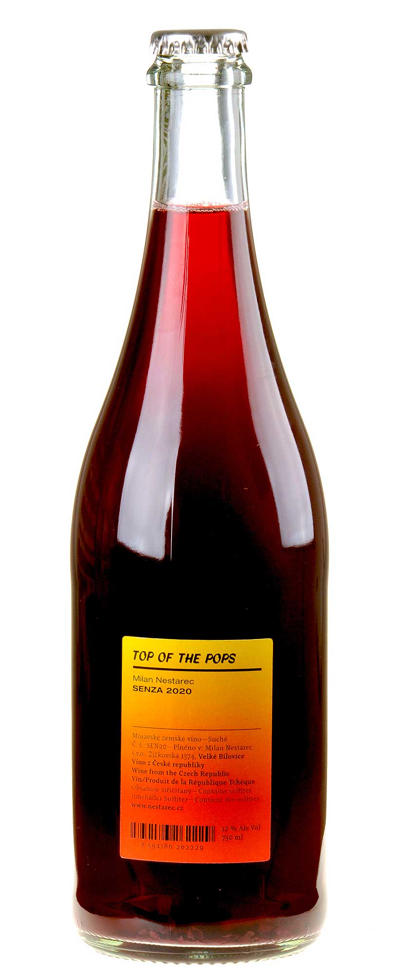 Milan Nestarec Senza 2020 Rücketikett