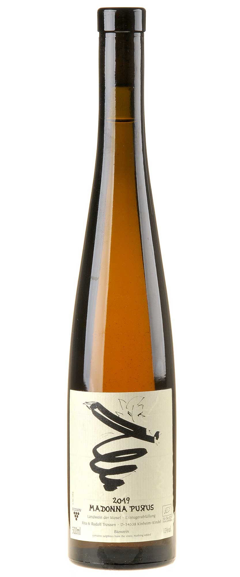 Rita & Rudolf Trossen Madonna Purus Riesling mit Restsüße Bio 2019 0,5l