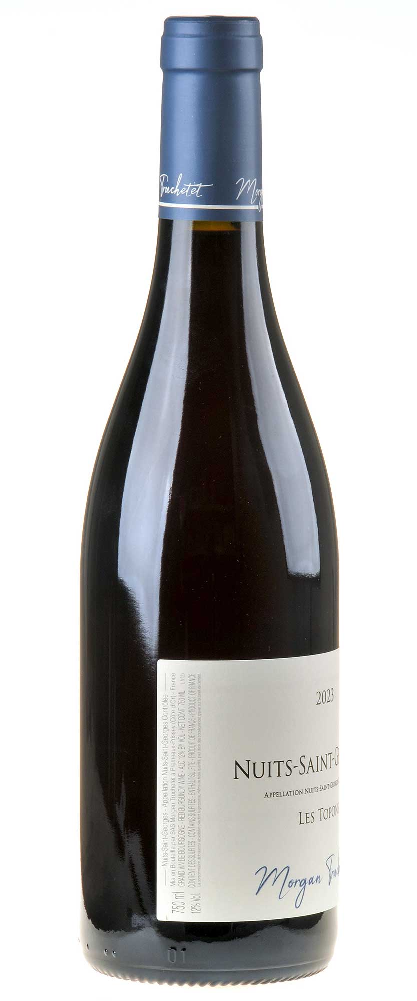Domaine Truchetet Nuits Saint Georges Les Topons 2023 Rücketikett