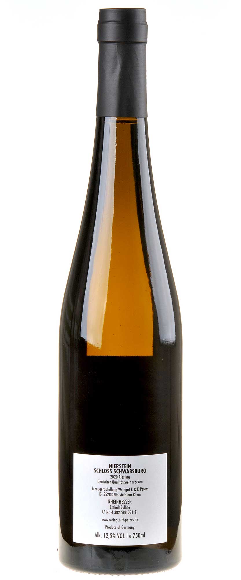 Felix Peters Riesling Schloss Schwabsburg 2020 Rücketikett