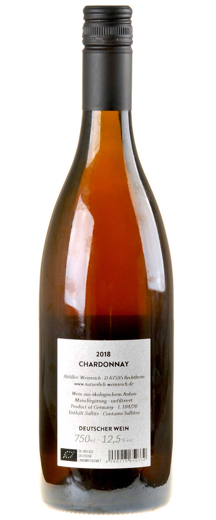 Weinreich Des Wahnsinns fette Beute Bio 2018 Rücketikette