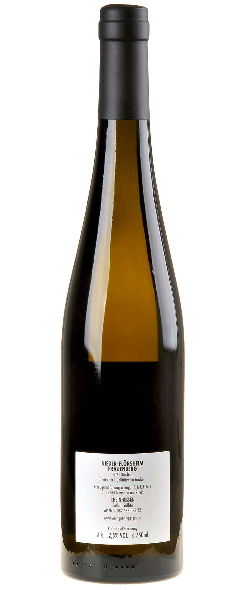 Felix Peters Riesling Nieder-Flörsheim Frauenberg 2021 Rücketikett