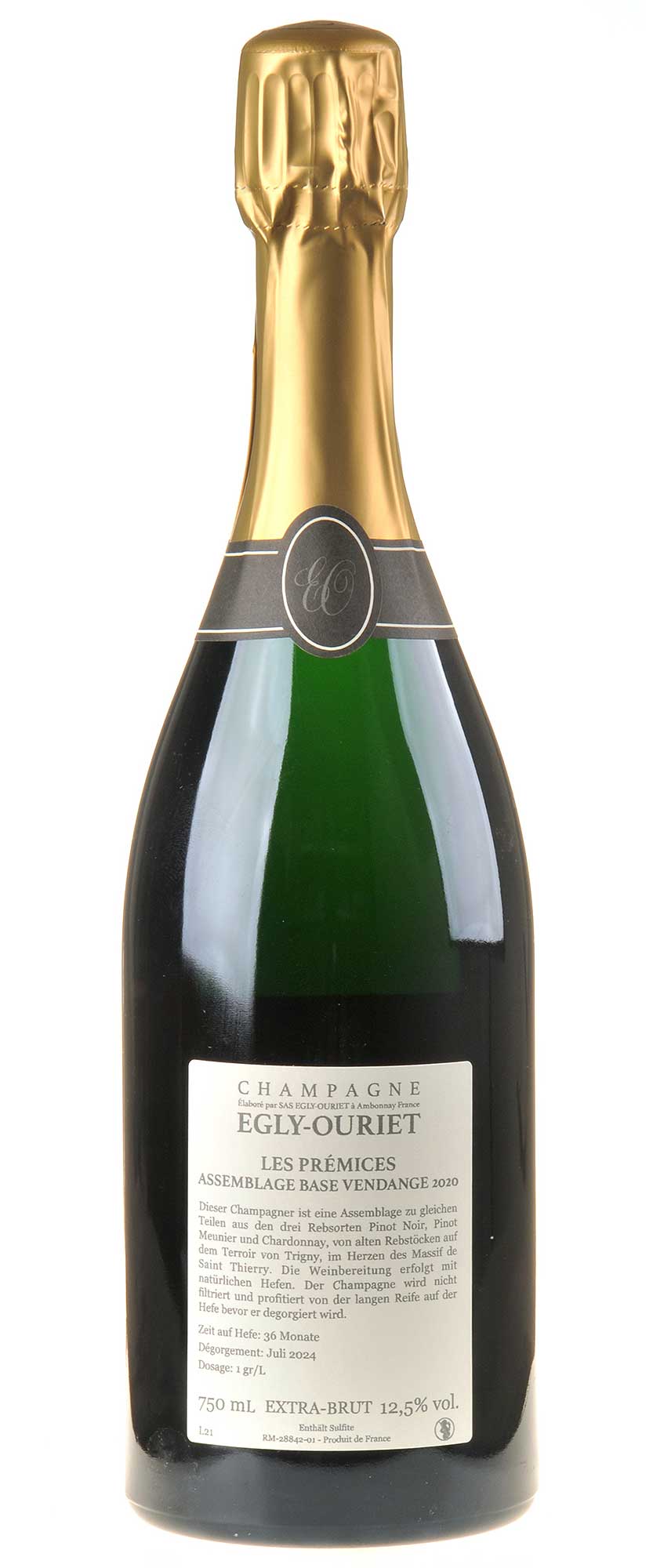 Egly-Ouriet Champagne Brut Les Prémices Extra Brut Rücketikett