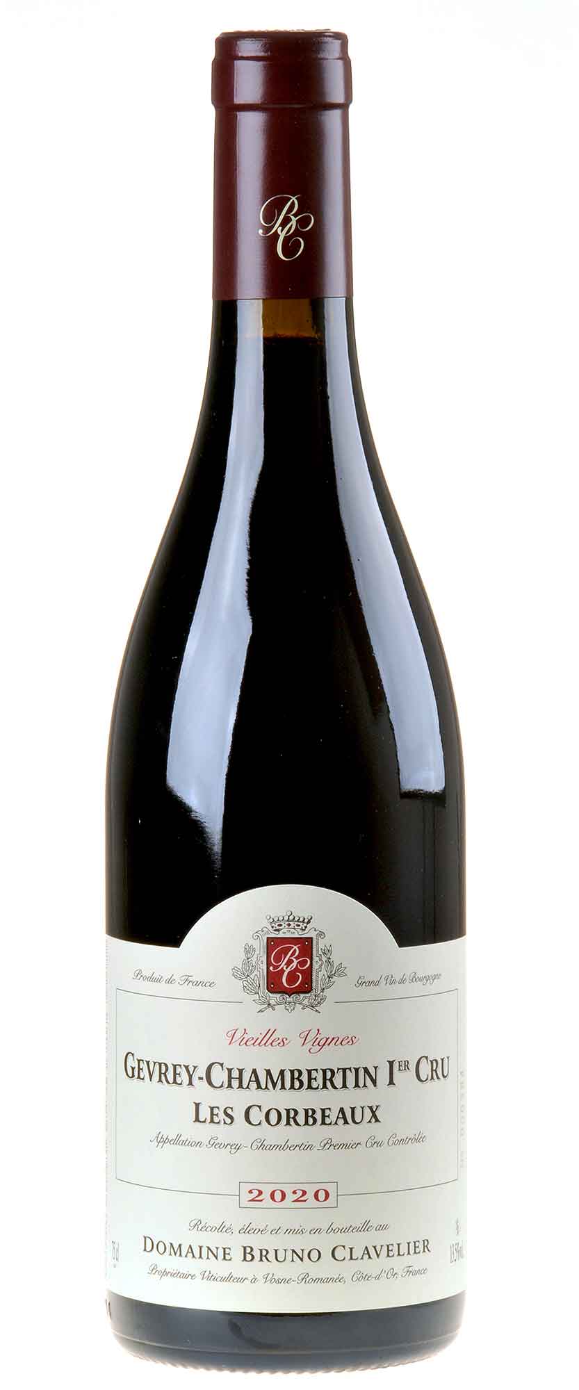 Bruno Clavelier Gevrey-Chambertin 1er Cru Les Corbeaux Bio 2020