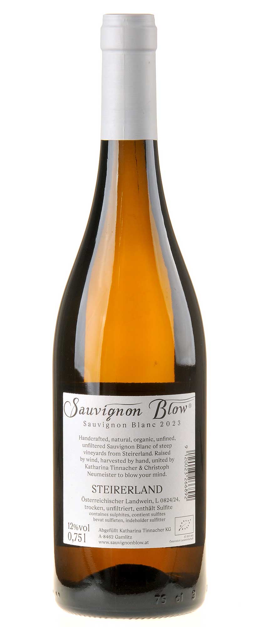 Neumeister Sauvignon Blow Bio 2023 Rücketikett