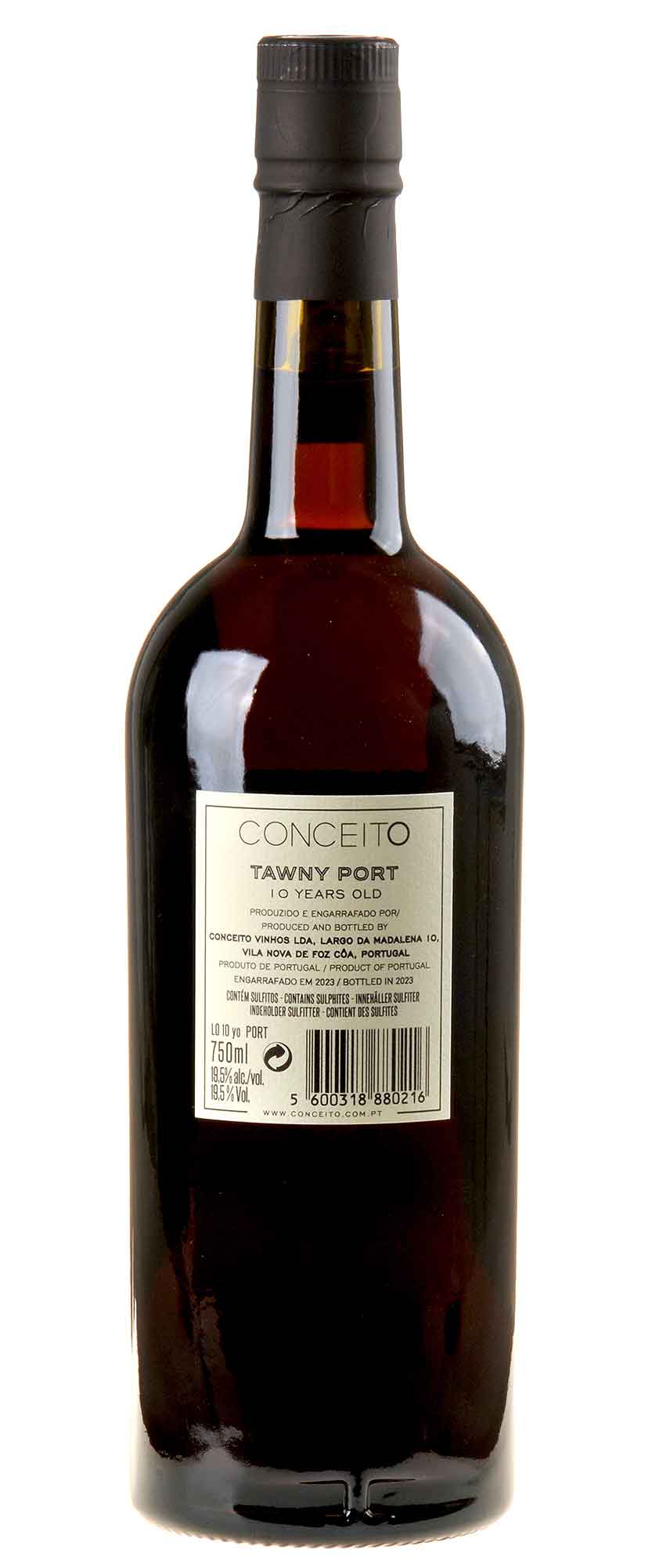 Conceito Vinhos Porto Tawny 10 Years old Rücketikett