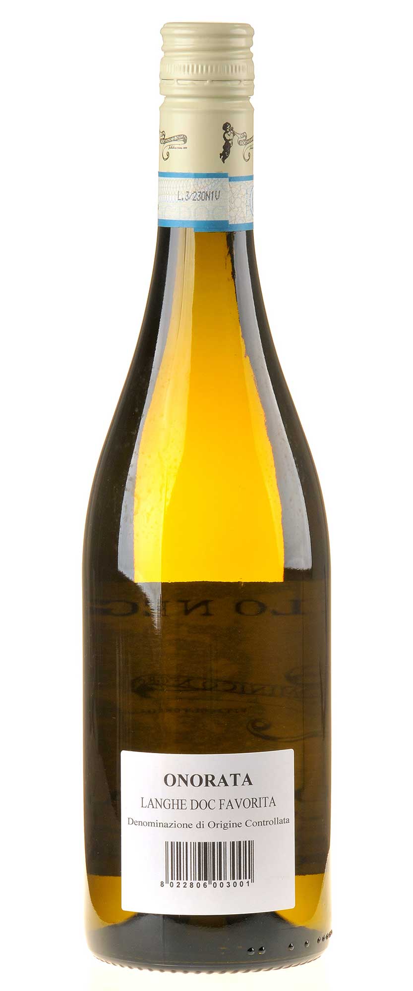 Negro Angelo e Figli Onorata Langhe Favorita 2023 Rücketikett