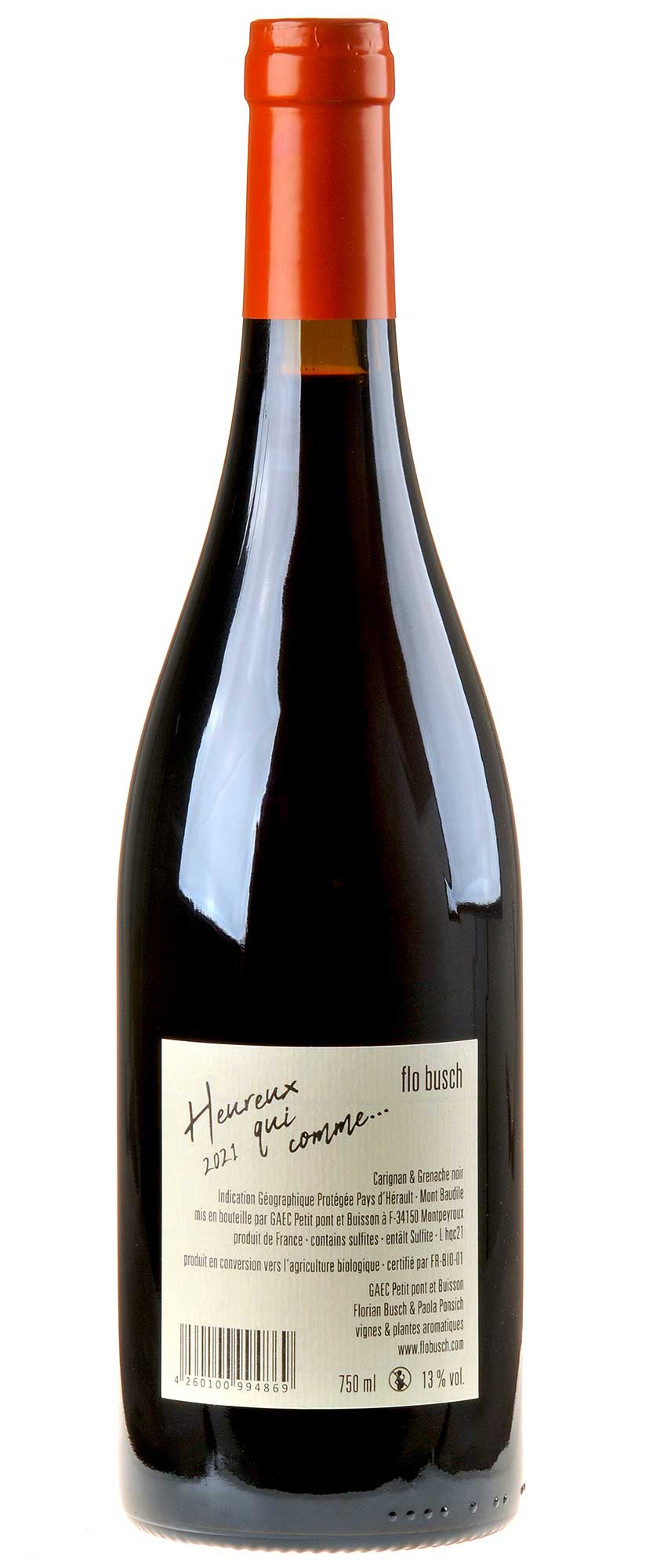 Flo Busch Heureux qui comme... 2021 Rücketikett