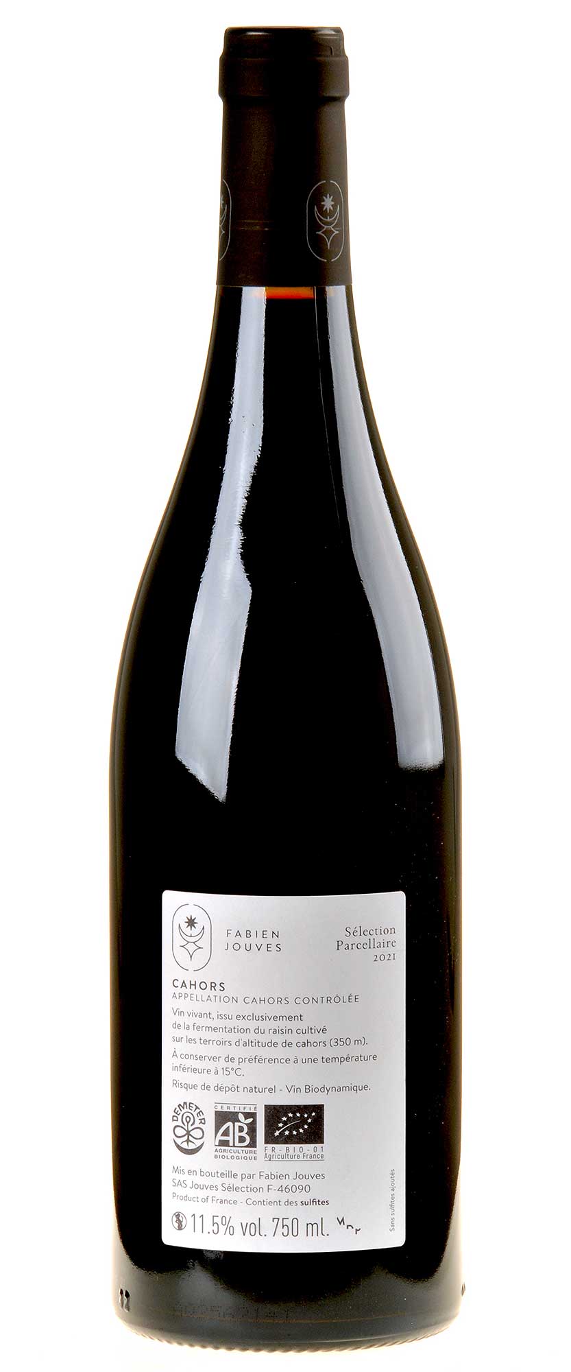 Mas del Périé Malbec Les Escures Bio 2021 Rücketikett