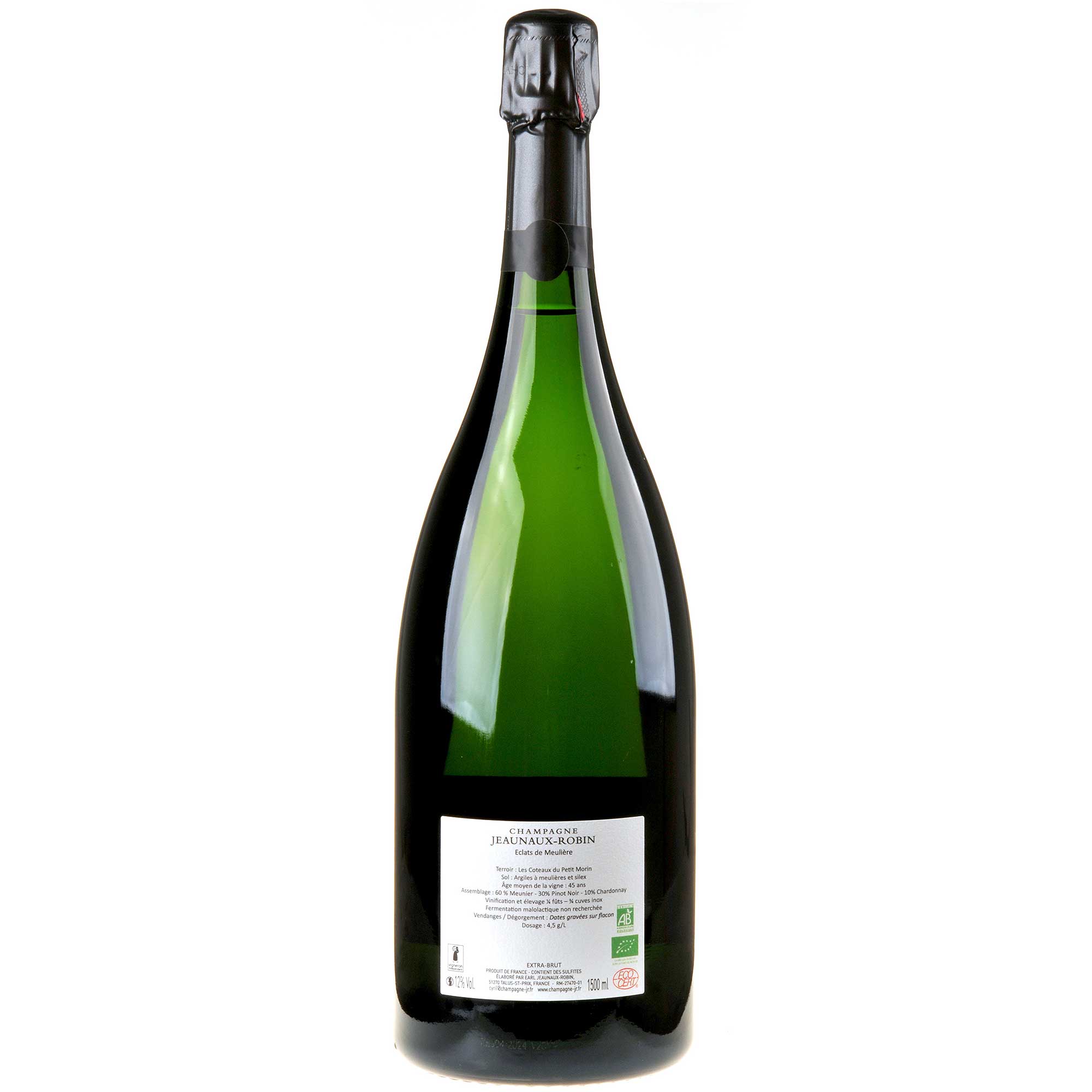 Jeaunaux Robin Champagne Selection Eclats de Meuliere  Rücketikett