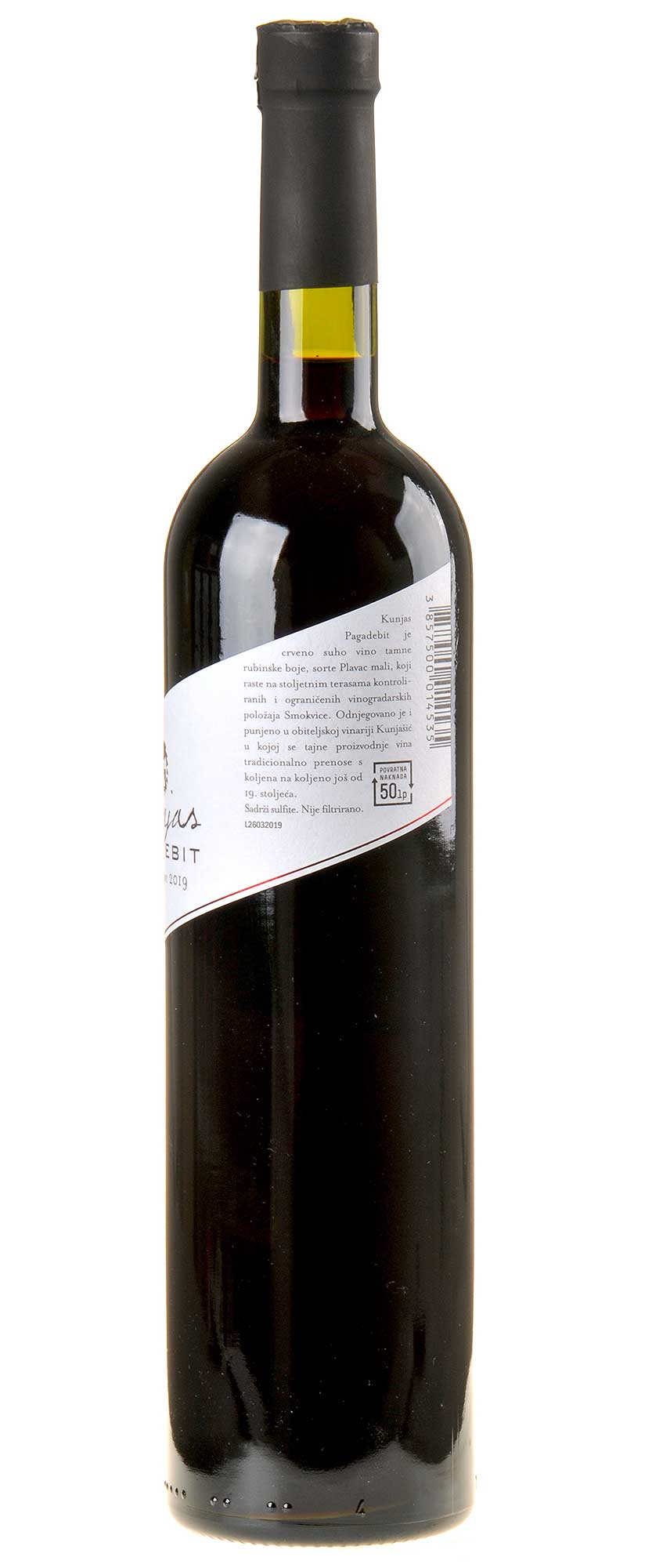 Kunjas Pagadebit 2019 Rücketikett