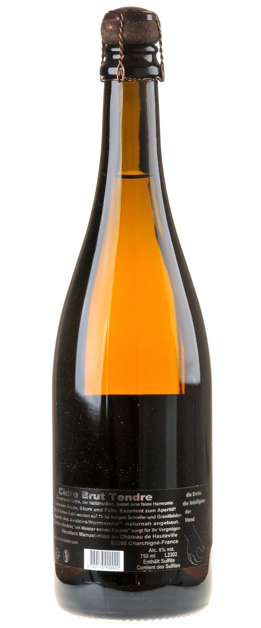 Domaine Eric Bordelet Sidre Brut Tendre Rücketikett