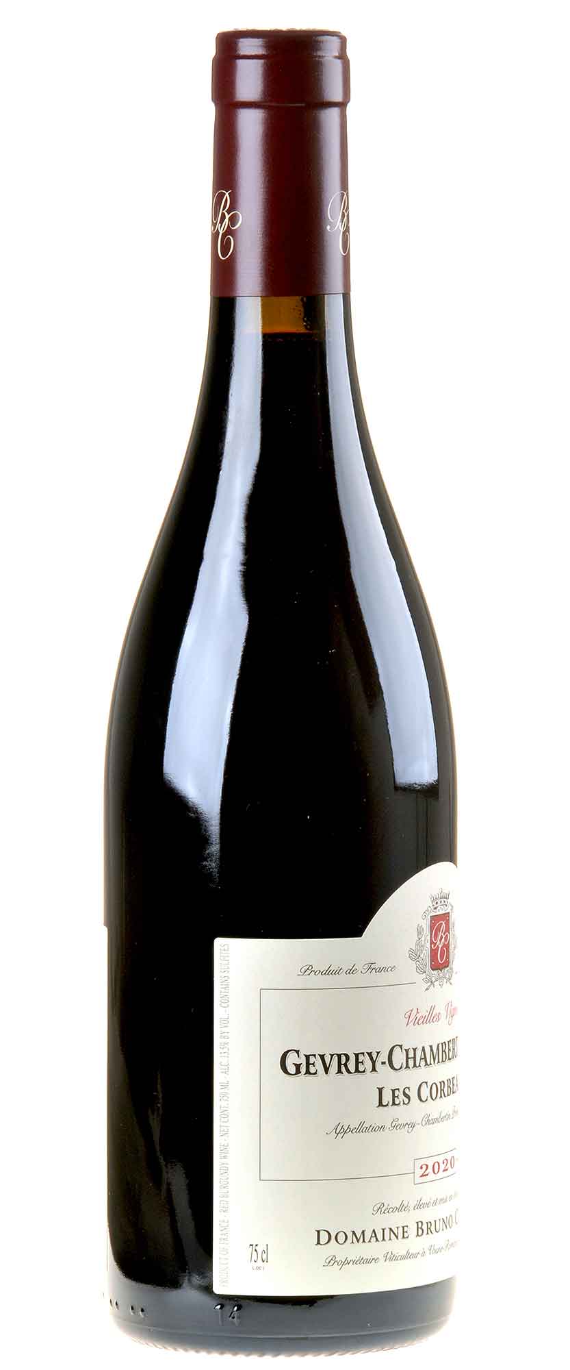 Bruno Clavelier Gevrey-Chambertin 1er Cru Les Corbeaux Bio 2020 Seitenetikett