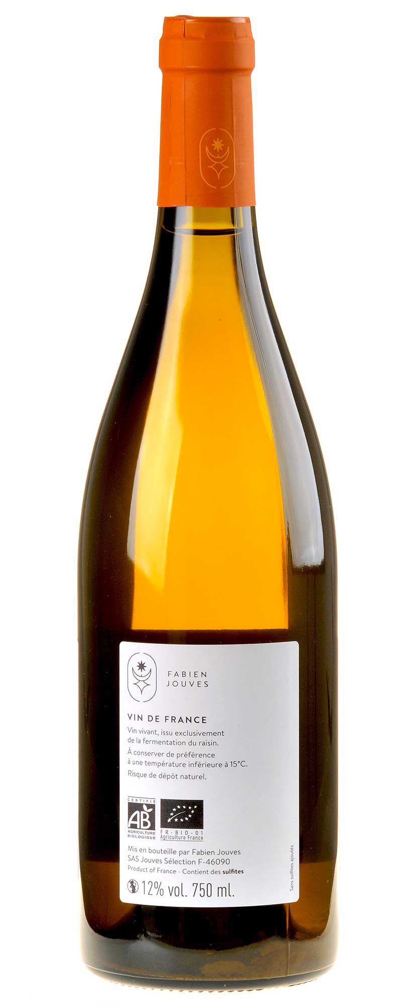 Mas del Périé Jouves Les Agudes Blanc Bio 2021 Rücketikett