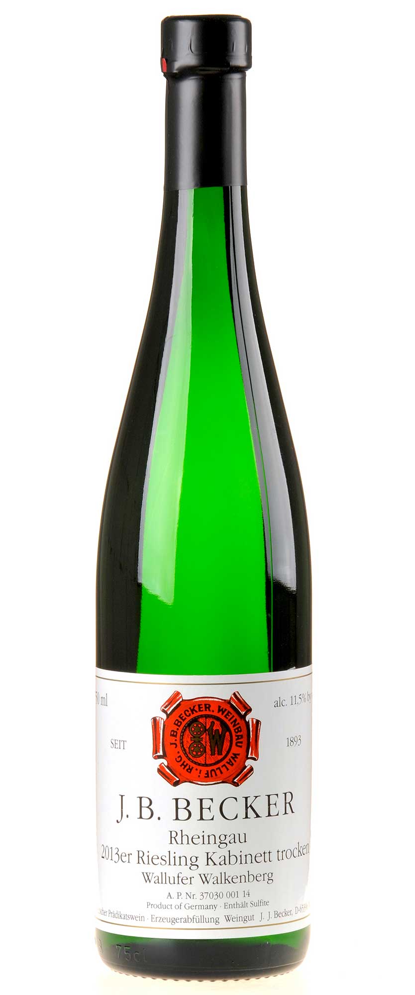J.B.Becker Wallufer Walkenberg Riesling Kabinett Trocken 2013