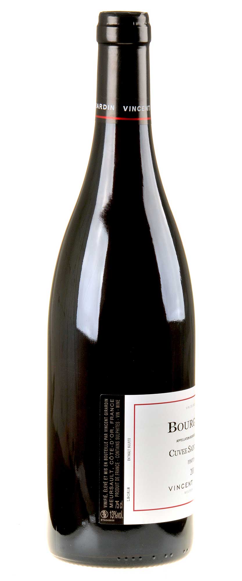 Vincent Girardin Pinot Noir Cuvée Saint-Vincent 2019 Rücketikett