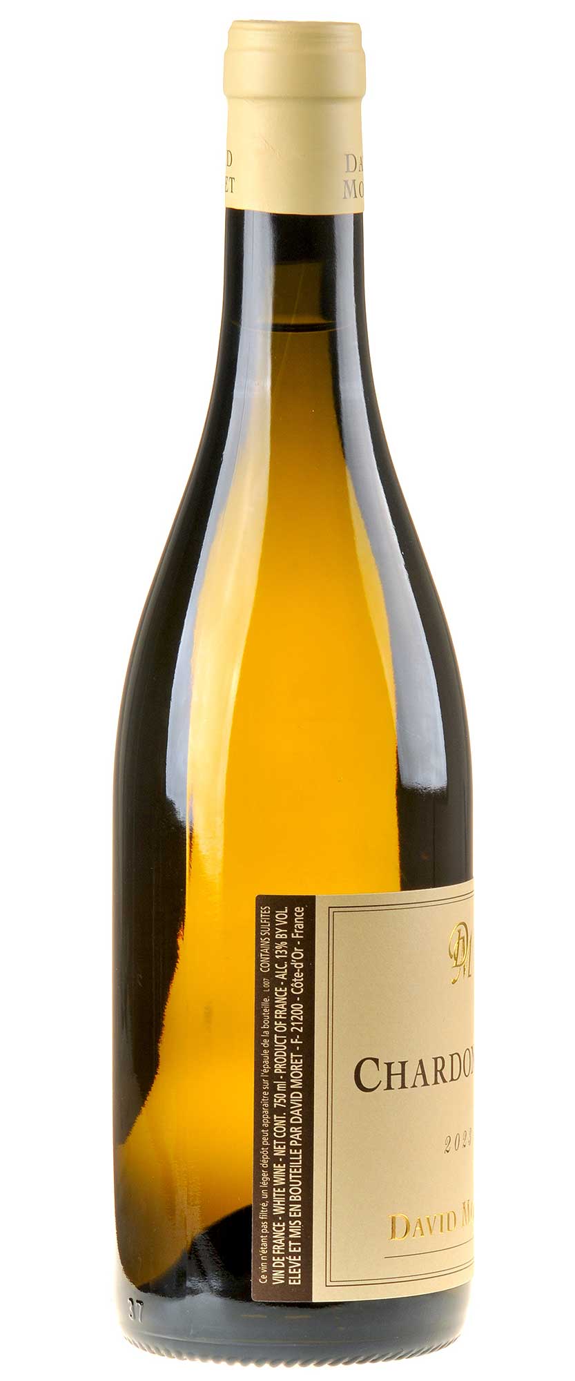 David Moret Chardonnay 2023 Rücketikett