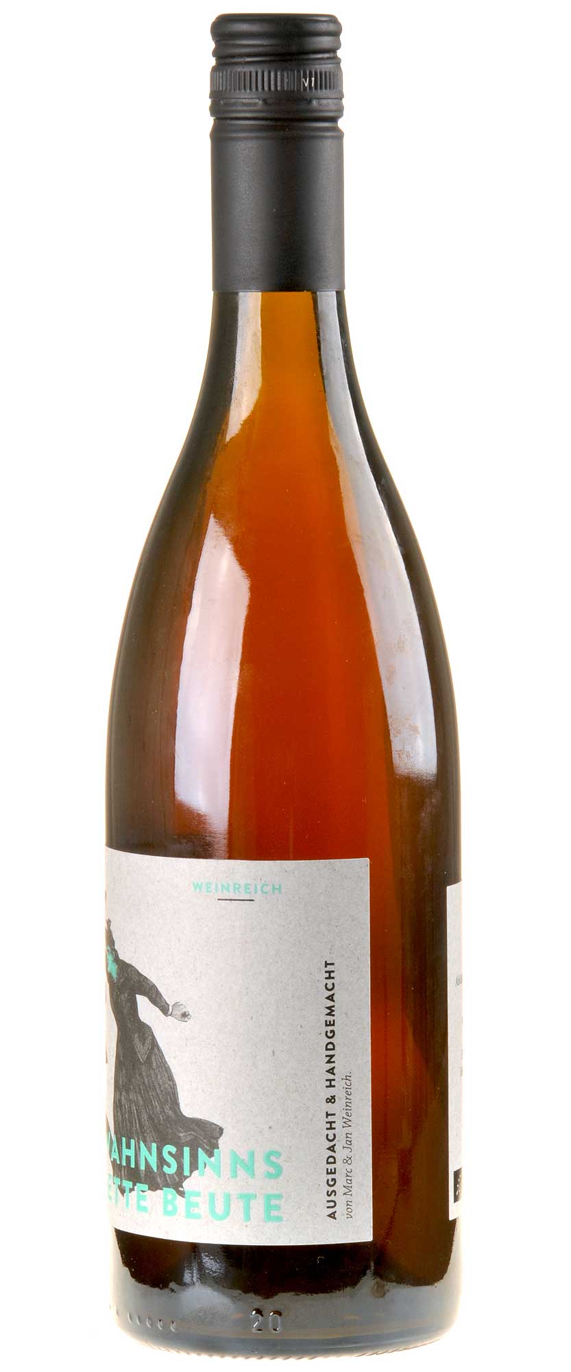 Weinreich Des Wahnsinns fette Beute Bio 2018 Seitenetikette