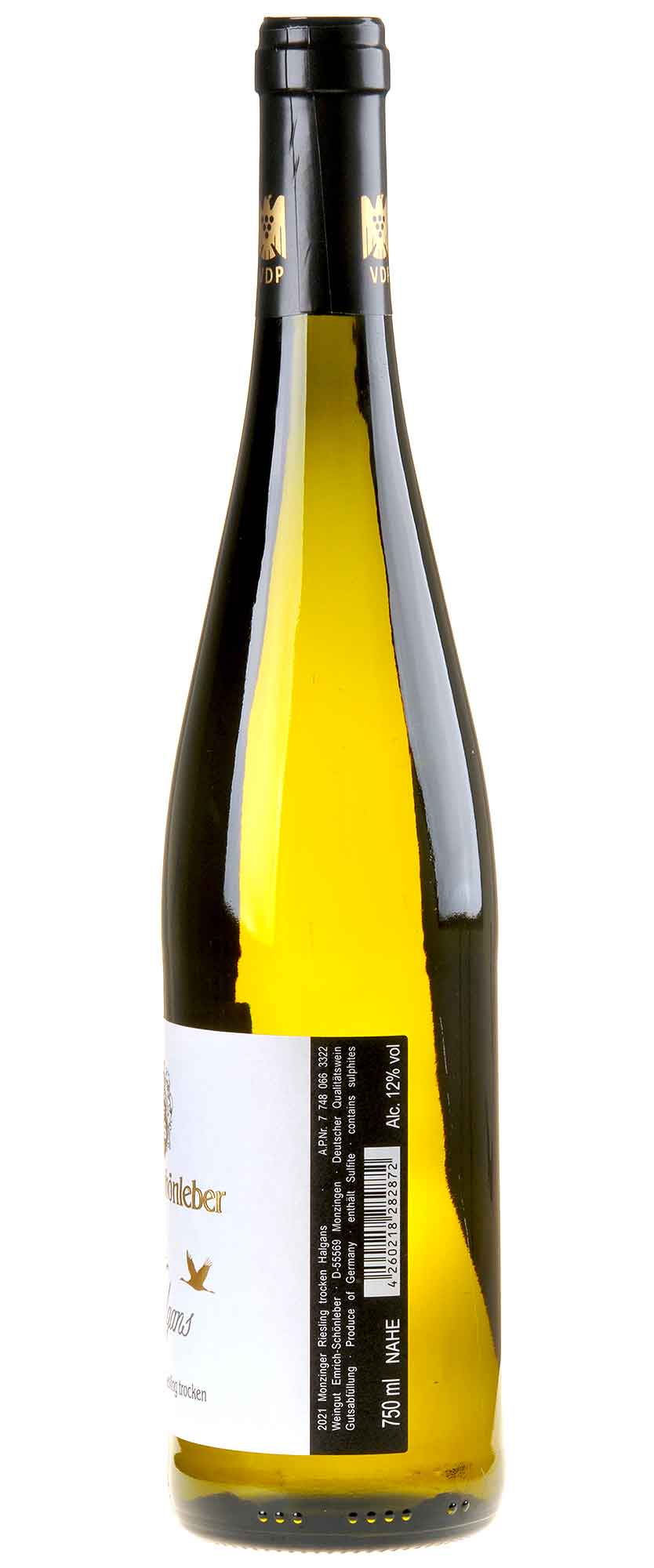Weingut Emrich-Schönleber Halgans Riesling 2021 Seitenetikett